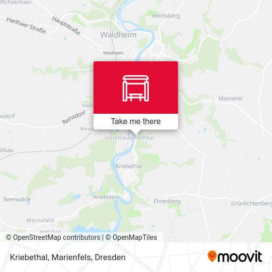 Карта Kriebethal, Marienfels