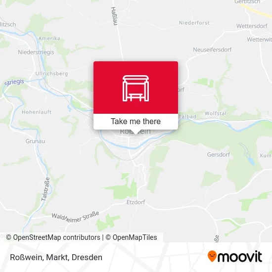 Карта Roßwein, Markt