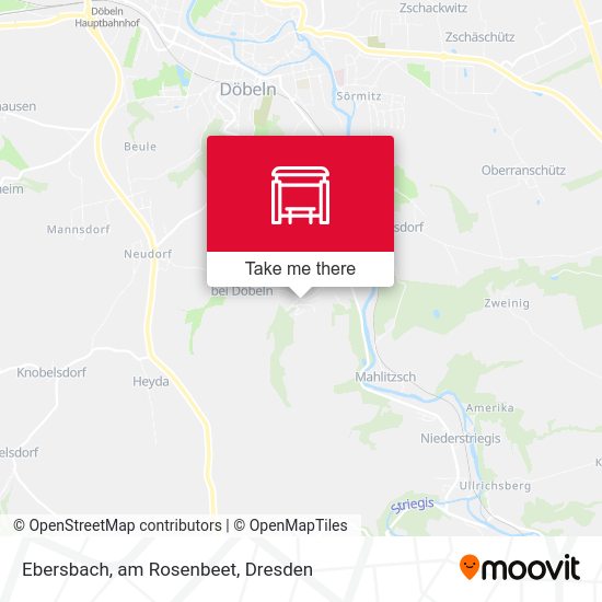 Карта Ebersbach, am Rosenbeet
