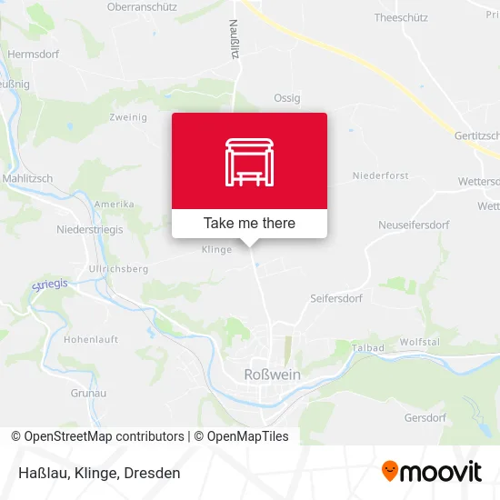 Карта Haßlau, Klinge