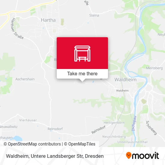 Карта Waldheim, Untere Landsberger Str