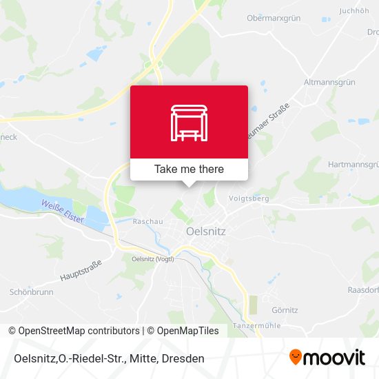 Карта Oelsnitz,O.-Riedel-Str., Mitte