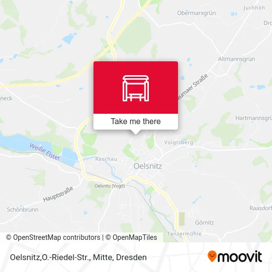 Карта Oelsnitz,O.-Riedel-Str., Mitte