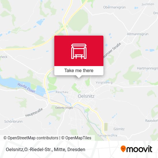 Карта Oelsnitz,O.-Riedel-Str., Mitte