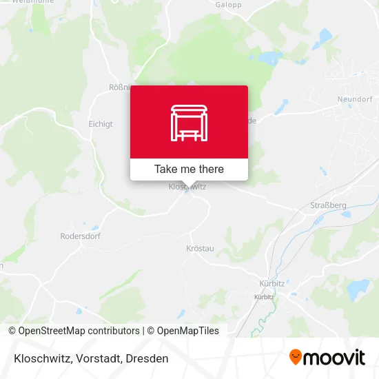 Карта Kloschwitz, Vorstadt