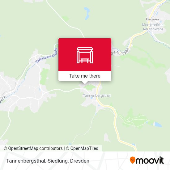 Карта Tannenbergsthal, Siedlung