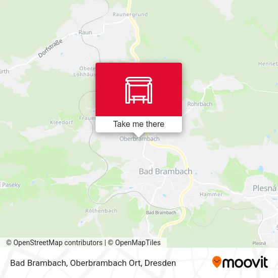 Карта Bad Brambach, Oberbrambach Ort