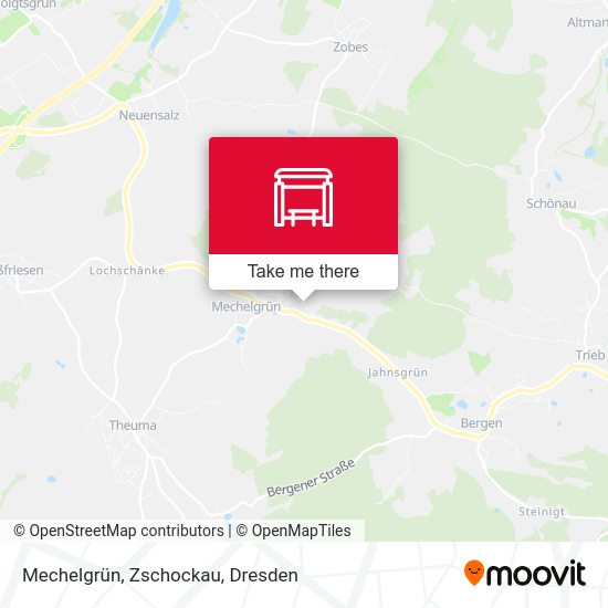 Карта Mechelgrün, Zschockau