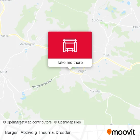 Карта Bergen, Abzweig Theuma