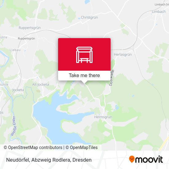 Карта Neudörfel, Abzweig Rodlera