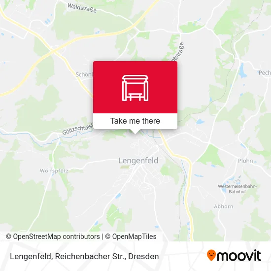 Карта Lengenfeld, Reichenbacher Str.