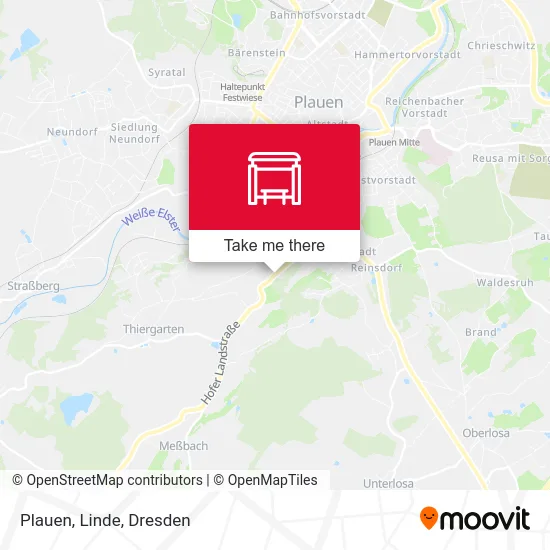 Карта Plauen, Linde