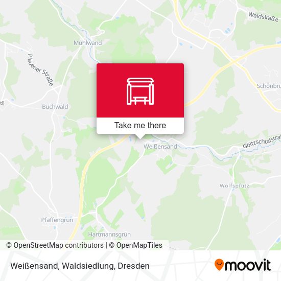 Карта Weißensand, Waldsiedlung