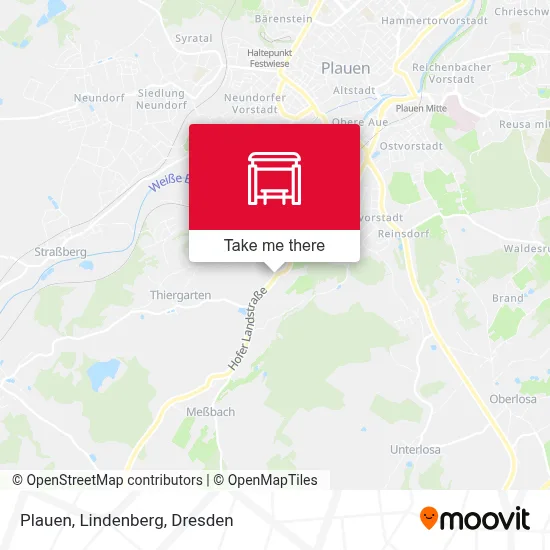 Plauen, Lindenberg map