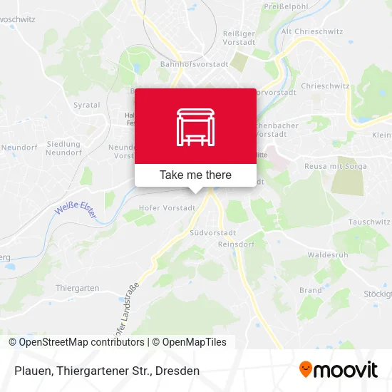 Карта Plauen, Thiergartener Str.