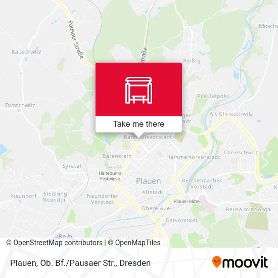Карта Plauen, Ob. Bf./Pausaer Str.