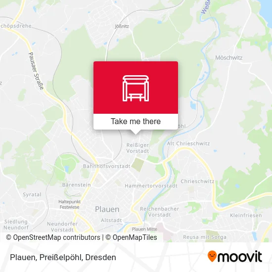 Карта Plauen, Preißelpöhl