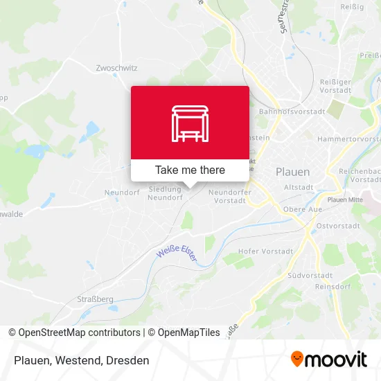 Карта Plauen, Westend