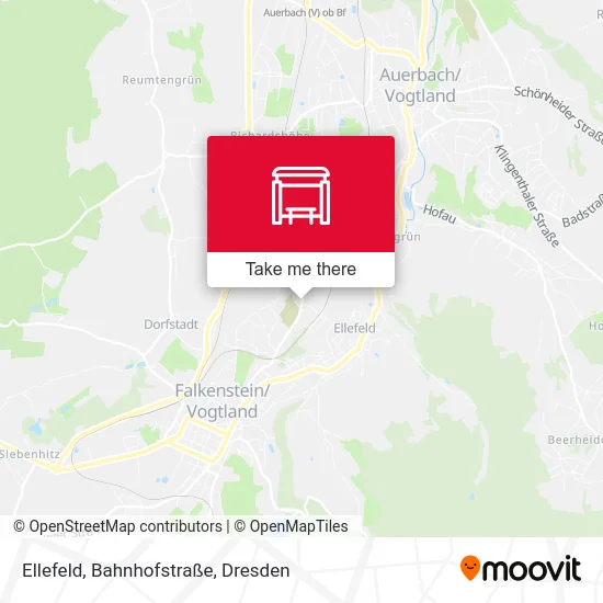 Карта Ellefeld, Bahnhofstraße