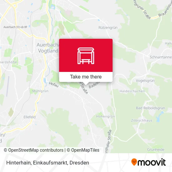 Карта Hinterhain, Einkaufsmarkt