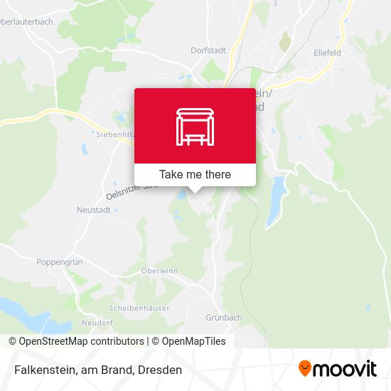 Карта Falkenstein, am Brand