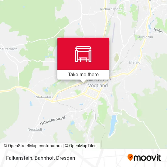 Falkenstein, Bahnhof map
