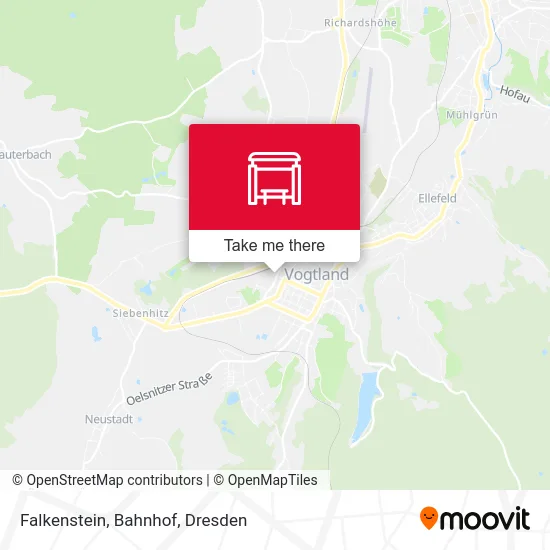Карта Falkenstein, Bahnhof