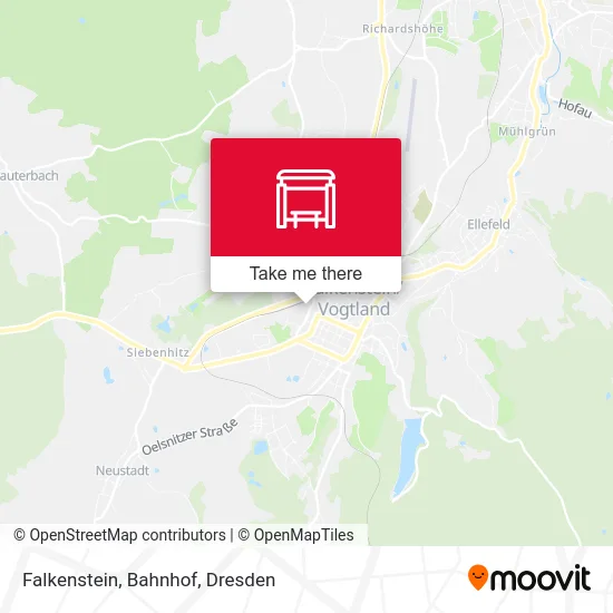 Falkenstein, Bahnhof map