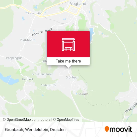 Карта Grünbach, Wendelstein