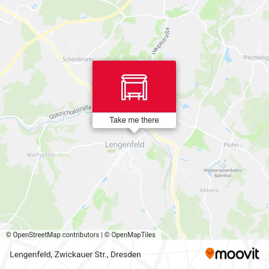 Карта Lengenfeld, Zwickauer Str.