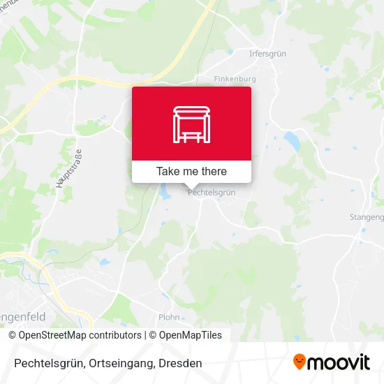Карта Pechtelsgrün, Ortseingang