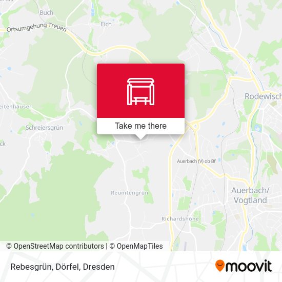 Карта Rebesgrün, Dörfel