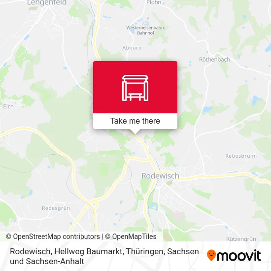 Карта Rodewisch, Hellweg Baumarkt