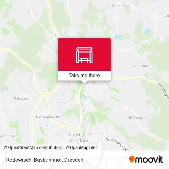 Карта Rodewisch, Busbahnhof