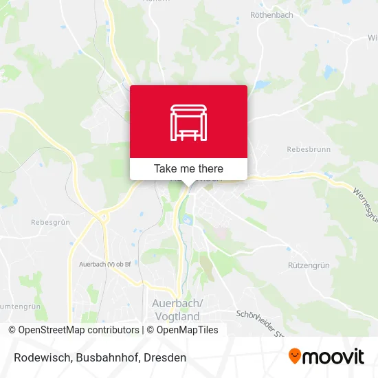 Карта Rodewisch, Busbahnhof