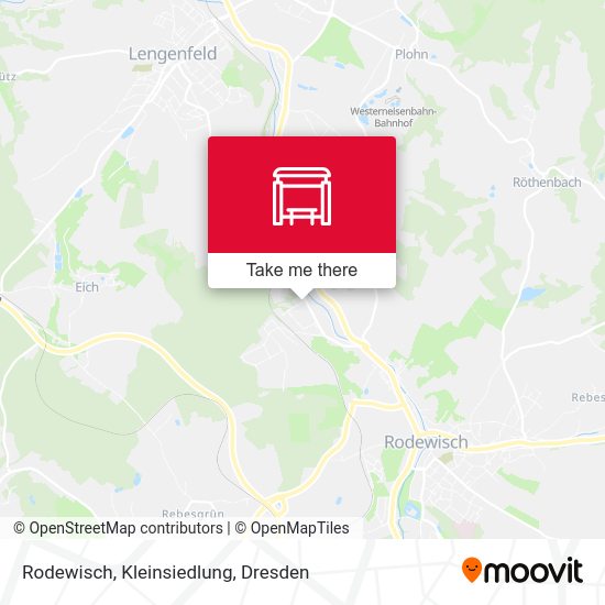 Карта Rodewisch, Kleinsiedlung