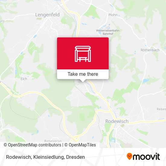 Карта Rodewisch, Kleinsiedlung