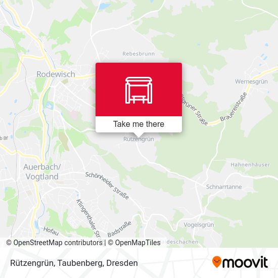 Карта Rützengrün, Taubenberg