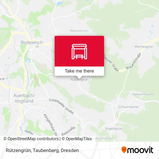 Карта Rützengrün, Taubenberg