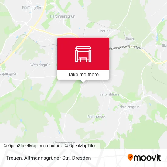 Карта Treuen, Altmannsgrüner Str.