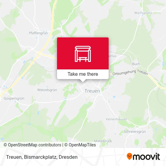 Карта Treuen, Bismarckplatz