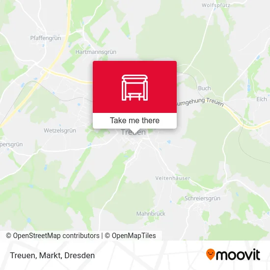 Карта Treuen, Markt