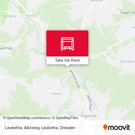 Карта Leubetha, Abzweig Leubetha