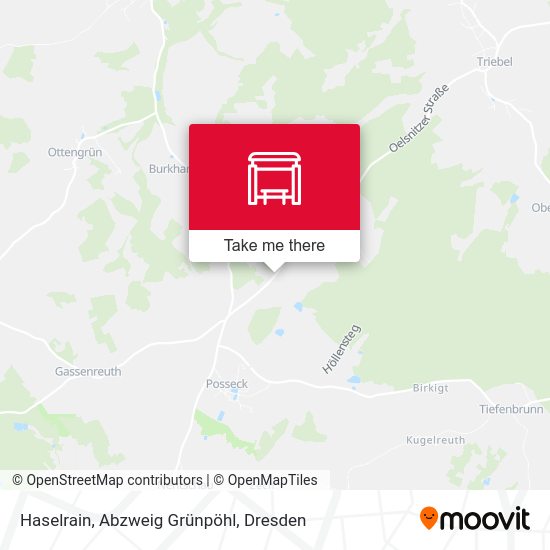 Карта Haselrain, Abzweig Grünpöhl