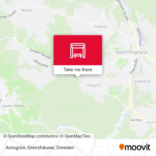 Карта Arnsgrün, Grenzhäuser