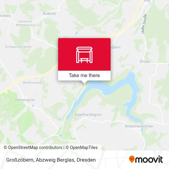 Карта Großzöbern, Abzweig Berglas