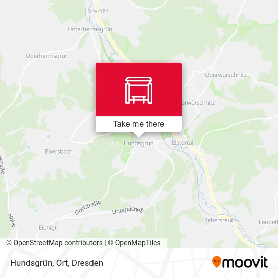 Карта Hundsgrün, Ort