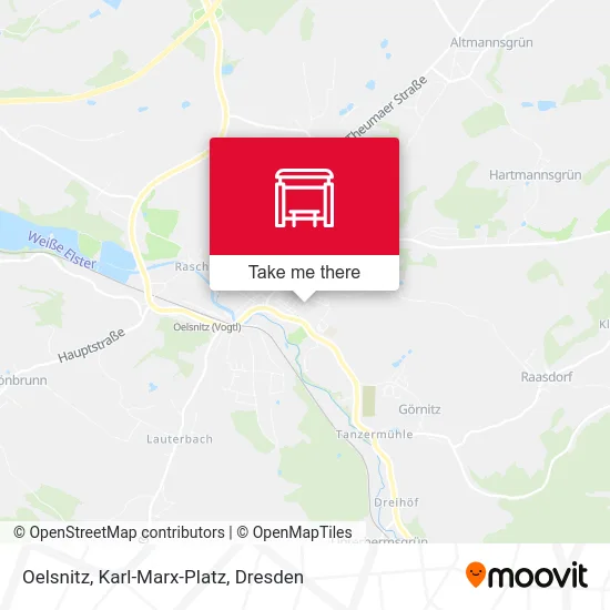 Карта Oelsnitz, Karl-Marx-Platz