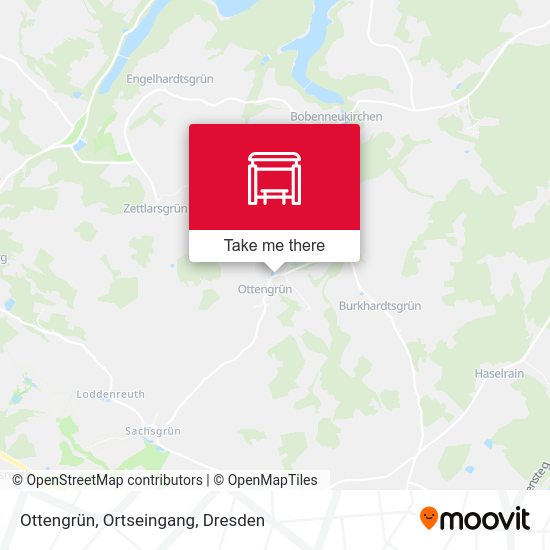 Карта Ottengrün, Ortseingang