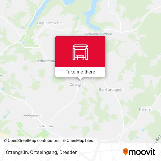 Карта Ottengrün, Ortseingang